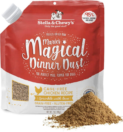 Stella And Chewy's Magical Dinner Dust, 7oz Grass-Fed Beef Recipe for Dogs, New!