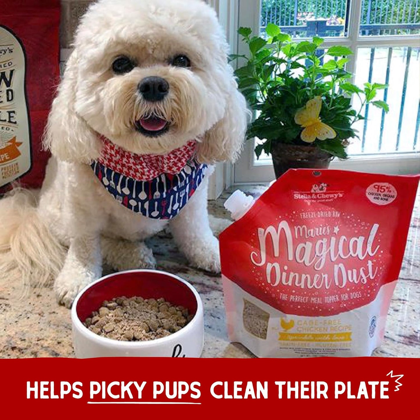 Stella And Chewy's Magical Dinner Dust, 7oz Grass-Fed Beef Recipe for Dogs, New!