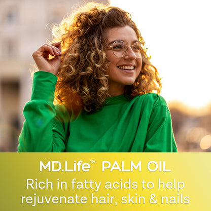 MD.LIFE Cold Pressed, Food Grade Palm Oil - 32 oz, New - Exp. 7/28
