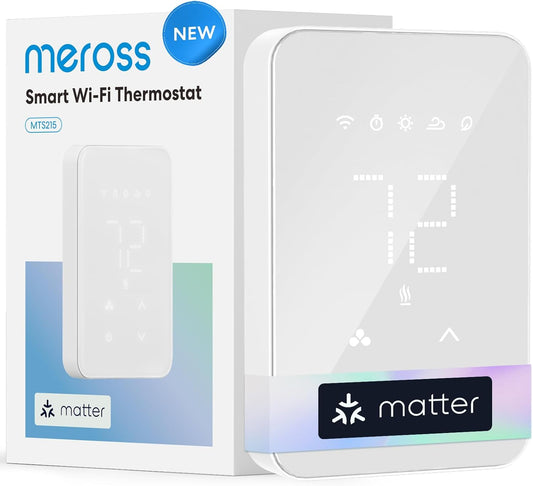Meross Matter Smart Thermostat for Electric Baseboard Heater, New (OB)