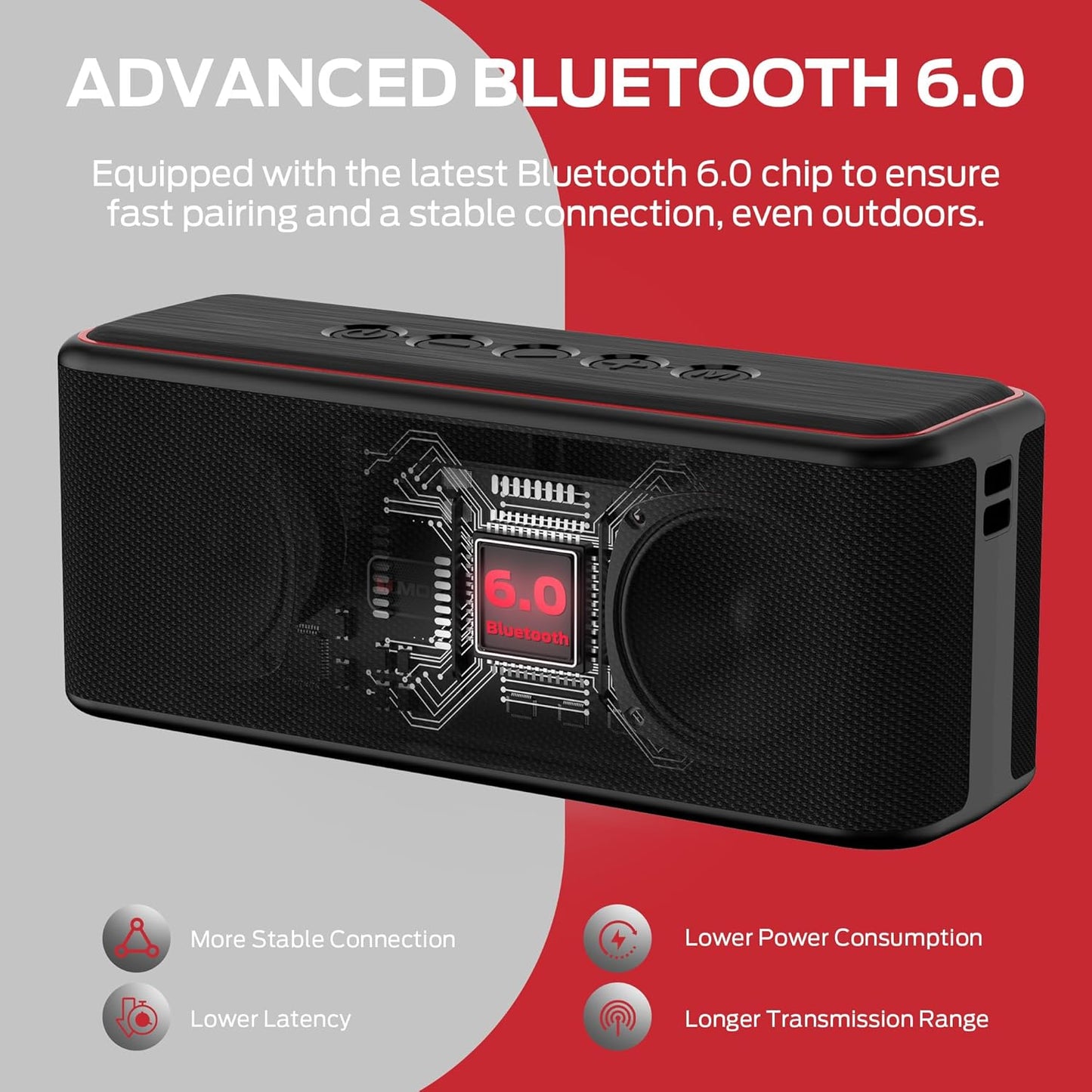 Monster Shock Plus Bluetooth 6.0 Speaker w/ 30W Stereo Sound Plus, Brand New!