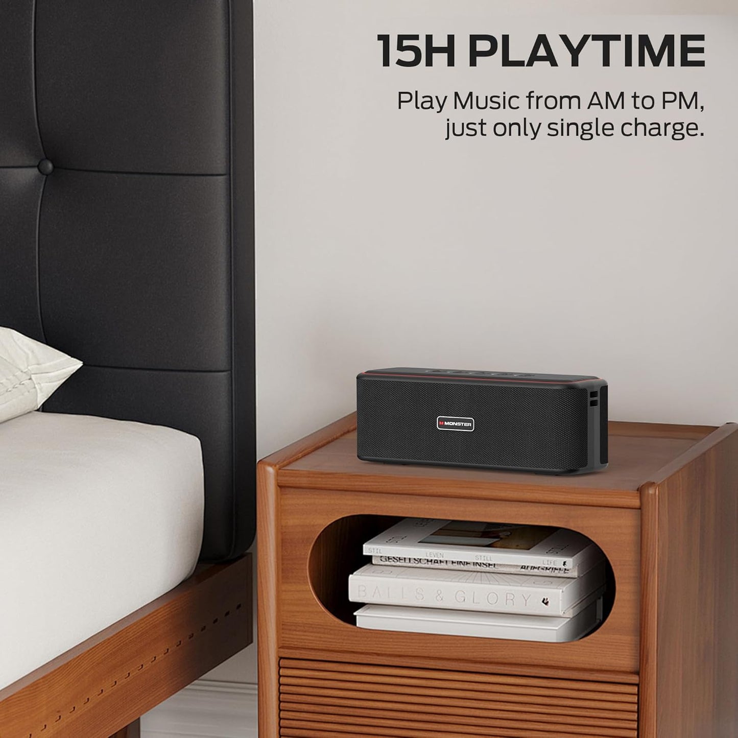 Monster Shock Plus Bluetooth 6.0 Speaker w/ 30W Stereo Sound Plus, Brand New!