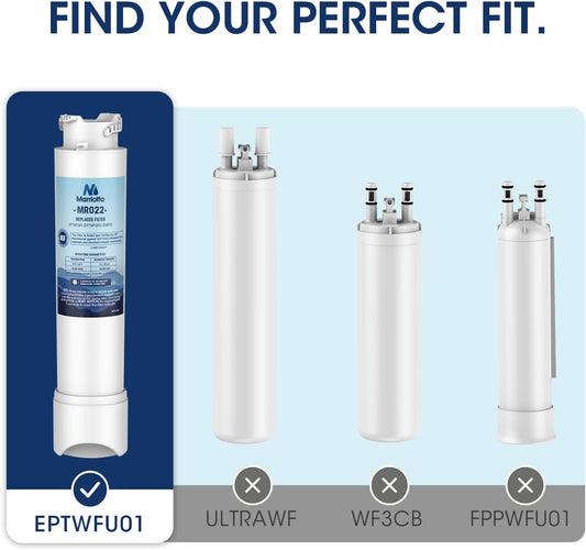 MARRIOTTO MR022 Water Filter Replacement (3 Pack), EPTWFU01, EWF02, New!
