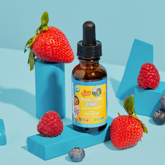 Mary Ruth's Organic Cocomelon Toddler Liquid Zinc Drops, 1 fl oz, Exp. 1/27
