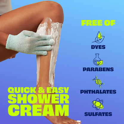 Nair Sensitive Shower Cream Hair Remover w/ Coconut Oil, 12 oz - New!