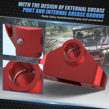 NICECNC Dump Bed Hinges Support Pivot For Can-Am Commander 1000R Max 2021-2023