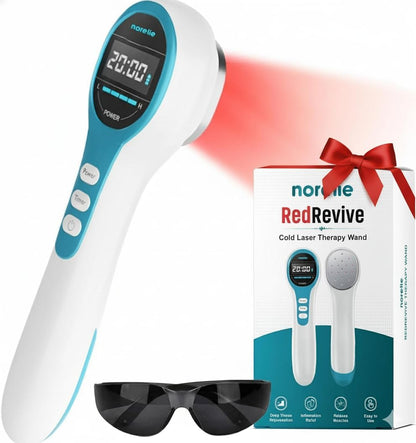 Norelie RedRevive Red Light Therapy Wand w/ Bonus - Wand Holder & Gel - New!