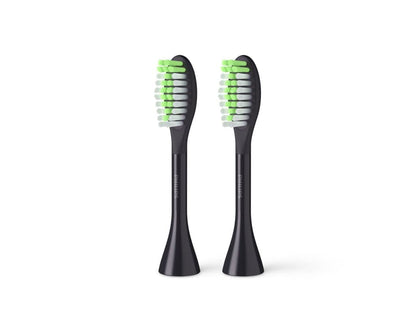 Philips One by Sonicare Toothbrush Heads (2 Packs), Black BH1022/04,New (Sealed)