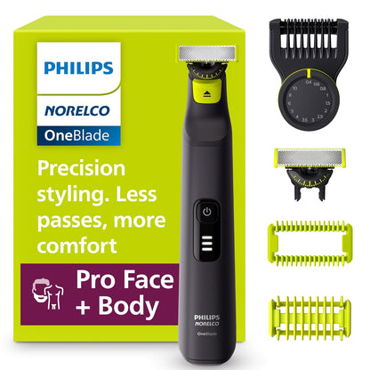 Philips Norelco OneBlade Pro 360 Face + Body Electric Shaver - QP6542, New!