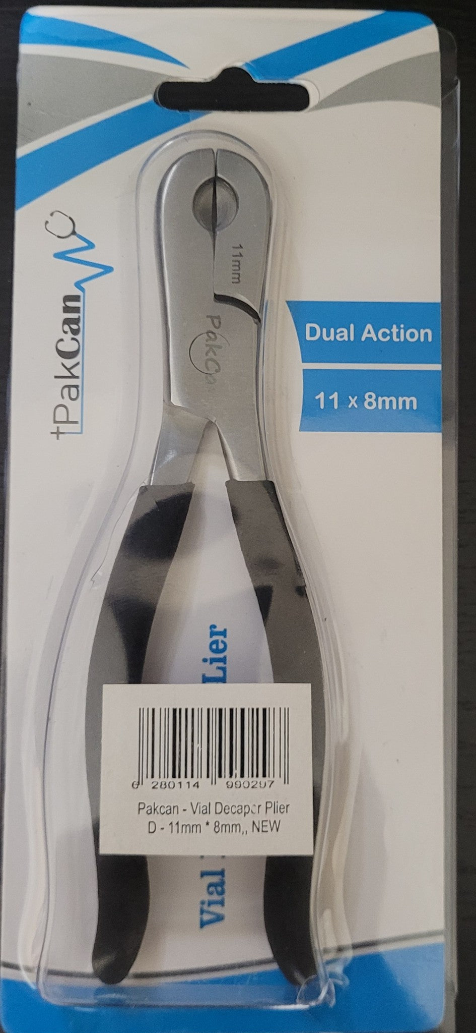 PakCan Dual Action 11mm & 8mm Vial Decapper for Crimped Vials & Bottles, New!