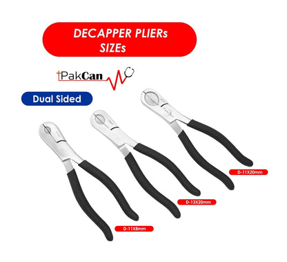 PakCan Dual Action 11mm & 8mm Vial Decapper for Crimped Vials & Bottles, New!