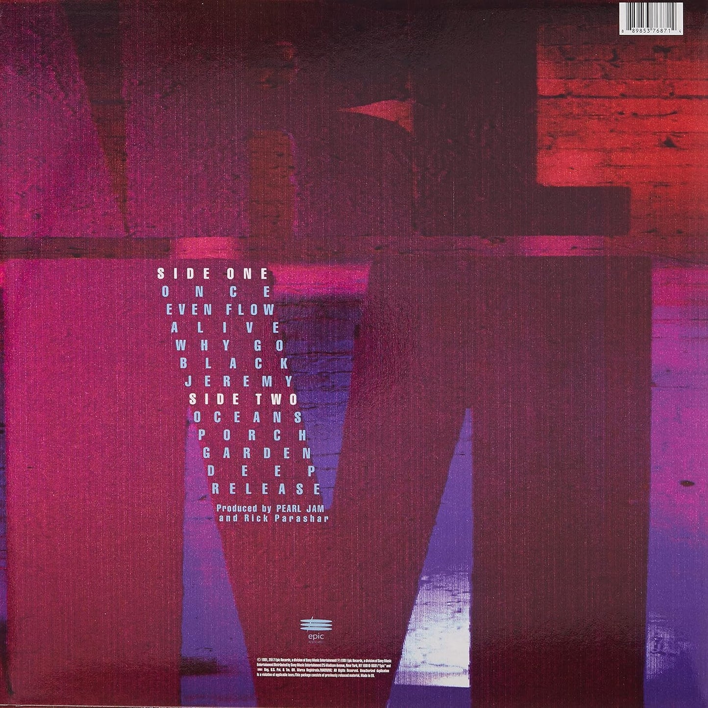 Pearl Jam - Ten - Vinyl LP - New (sealed)