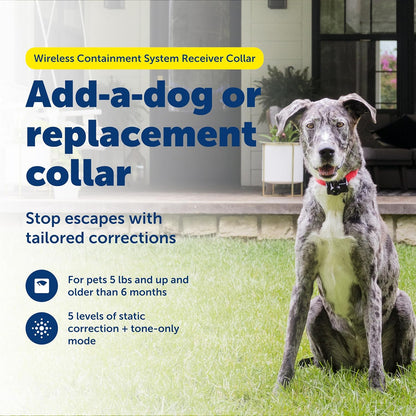 PetSafe Wireless Pet Fence Receiver Collar PIF-275-19, 5 Correction Levels, New!