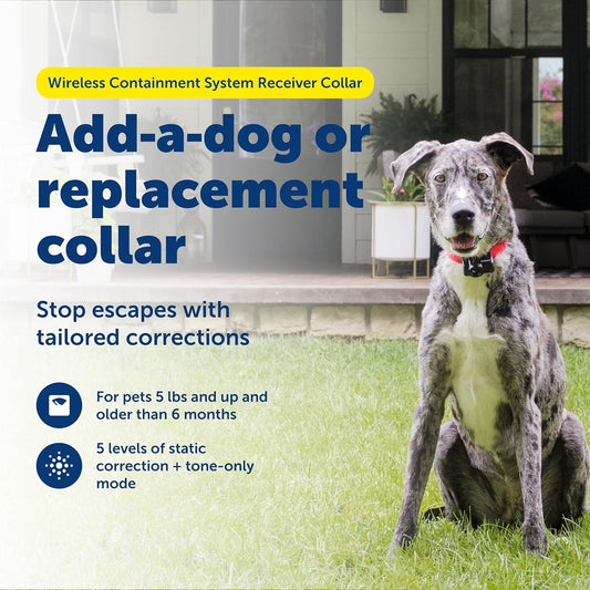 PetSafe Wireless Pet Fence Receiver Collar PIF-275-19, 5 Correction Levels, New!