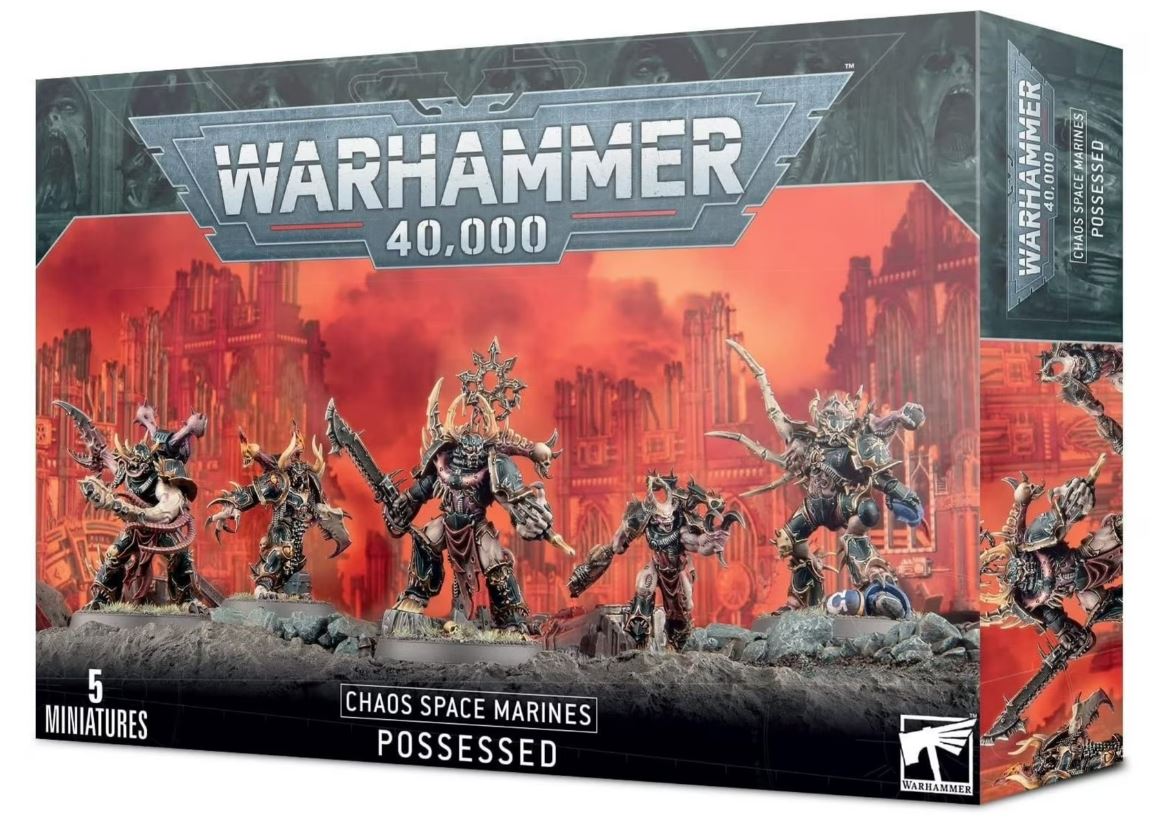 Games Workshop Warhammer 40K Chaos Space Marines Possessed (99120102140), New!