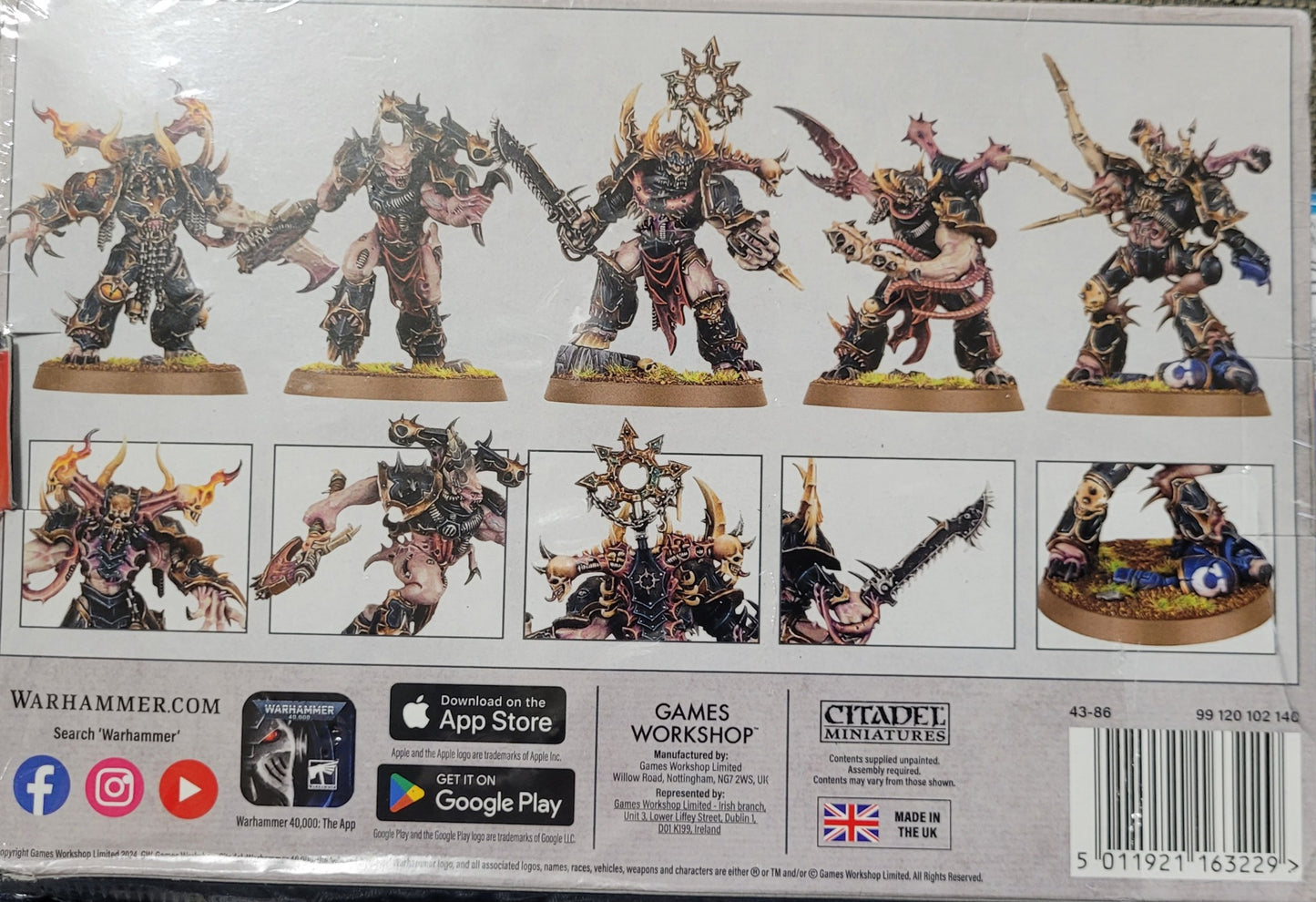 Games Workshop Warhammer 40K Chaos Space Marines Possessed (99120102140), New!