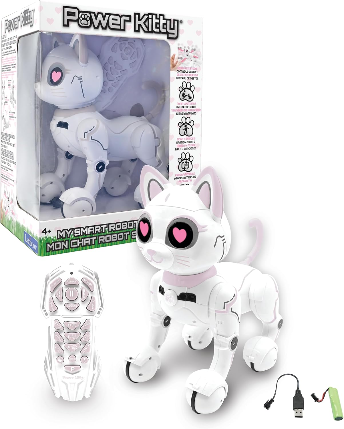 Lexibook Power Puppy Smart Robot Cat, Programmable w/ Remote Control - New!
