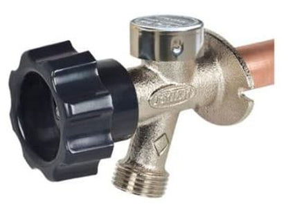 Prier 478-08H Nickel Plated Brass Wall Hydrant 1/2 MPT x 1/2 C x 8 L in. - New!