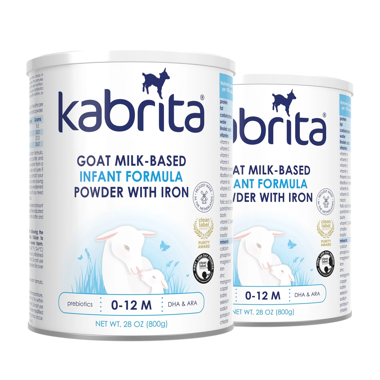Kabrita Goat Milk Infant Formula, Non-GMO, DHA, 28 oz, 0-12 Months, Exp. 4/27