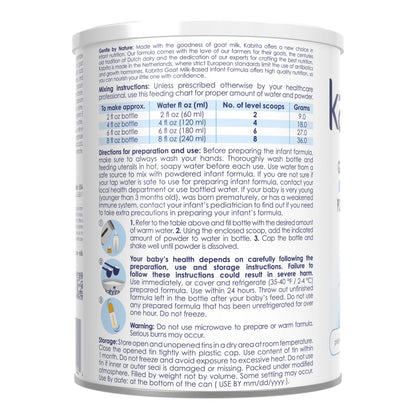Kabrita Goat Milk Infant Formula, Non-GMO, DHA, 28 oz, 0-12 Months, Exp. 4/27