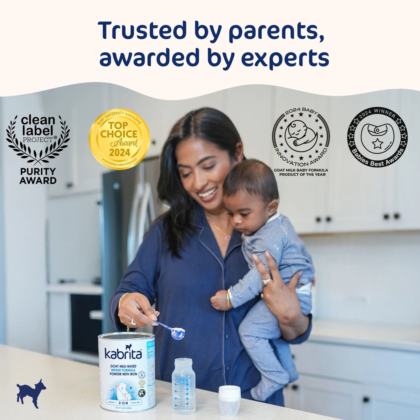 Kabrita Goat Milk Infant Formula, Non-GMO, DHA, 28 oz, 0-12 Months, Exp. 4/27