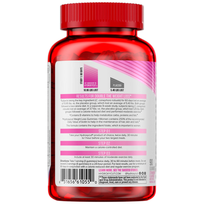 Hydroxycut Gummies for Women, Strawberry Flavor, 90 Count - Exp. 04/27