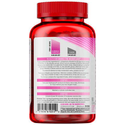 Hydroxycut Gummies for Women, Strawberry Flavor, 90 Count - Exp. 04/27