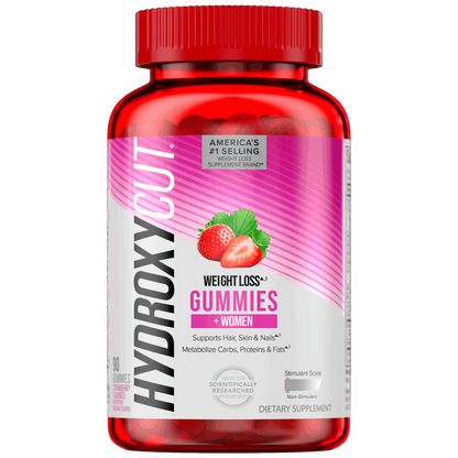 Hydroxycut Gummies for Women, Strawberry Flavor, 90 Count - Exp. 04/27