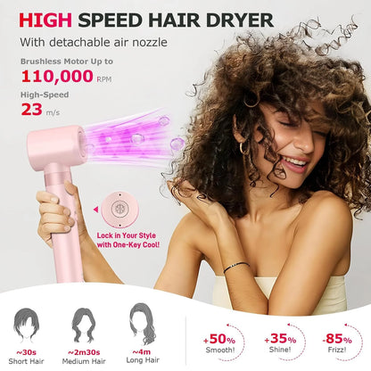 Mescomb5-in-1 High-Speed Hot Air Styler with Diffuser for Curly Hair, Pro New