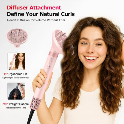 Mescomb5-in-1 High-Speed Hot Air Styler with Diffuser for Curly Hair, Pro New