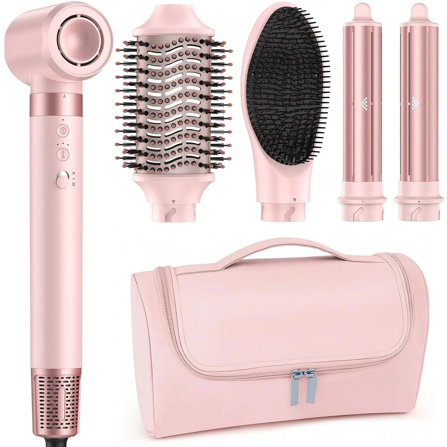 Mescomb5-in-1 High-Speed Hot Air Styler with Diffuser for Curly Hair, Pro New