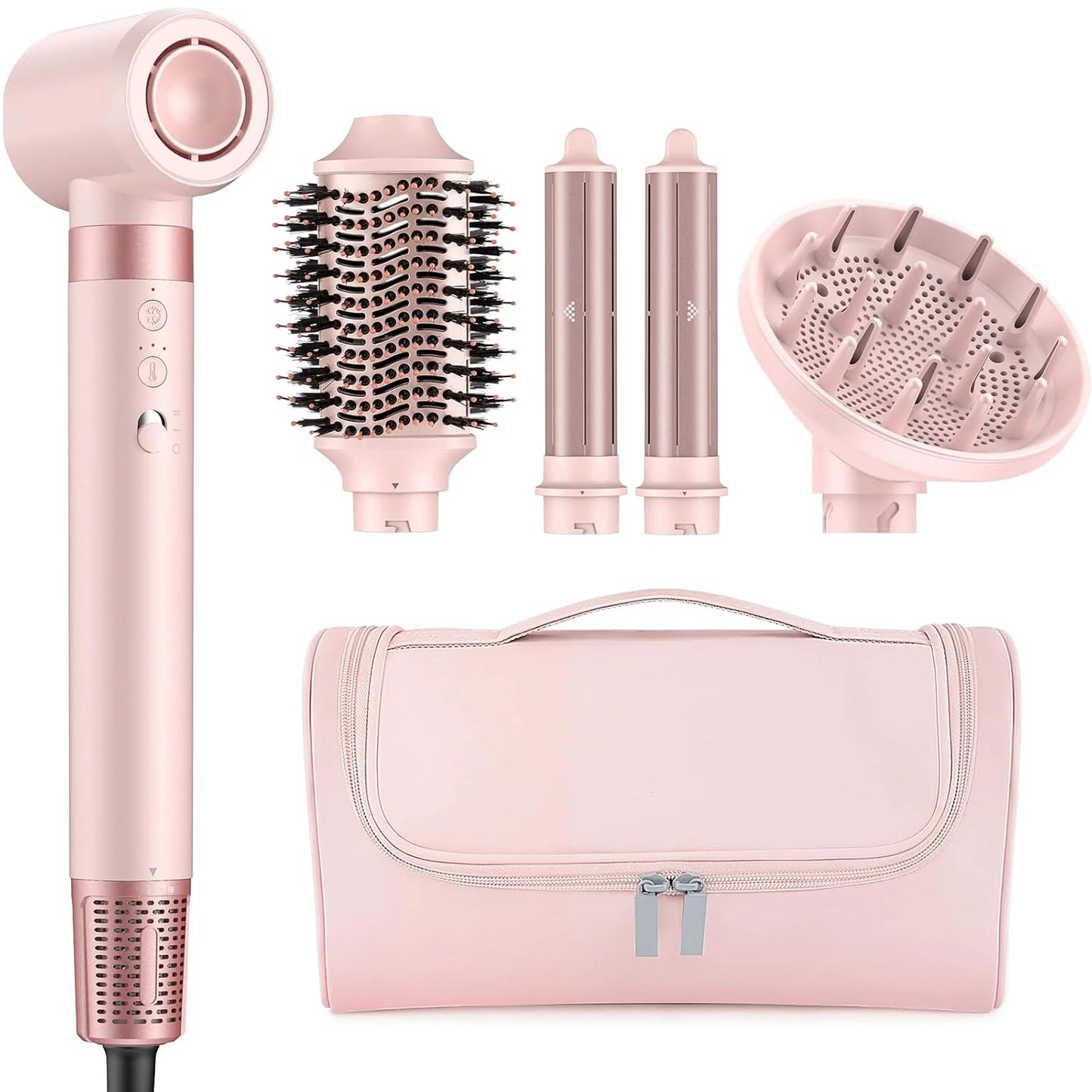 Mescomb5-in-1 High-Speed Hot Air Styler with Diffuser for Curly Hair, Pro New