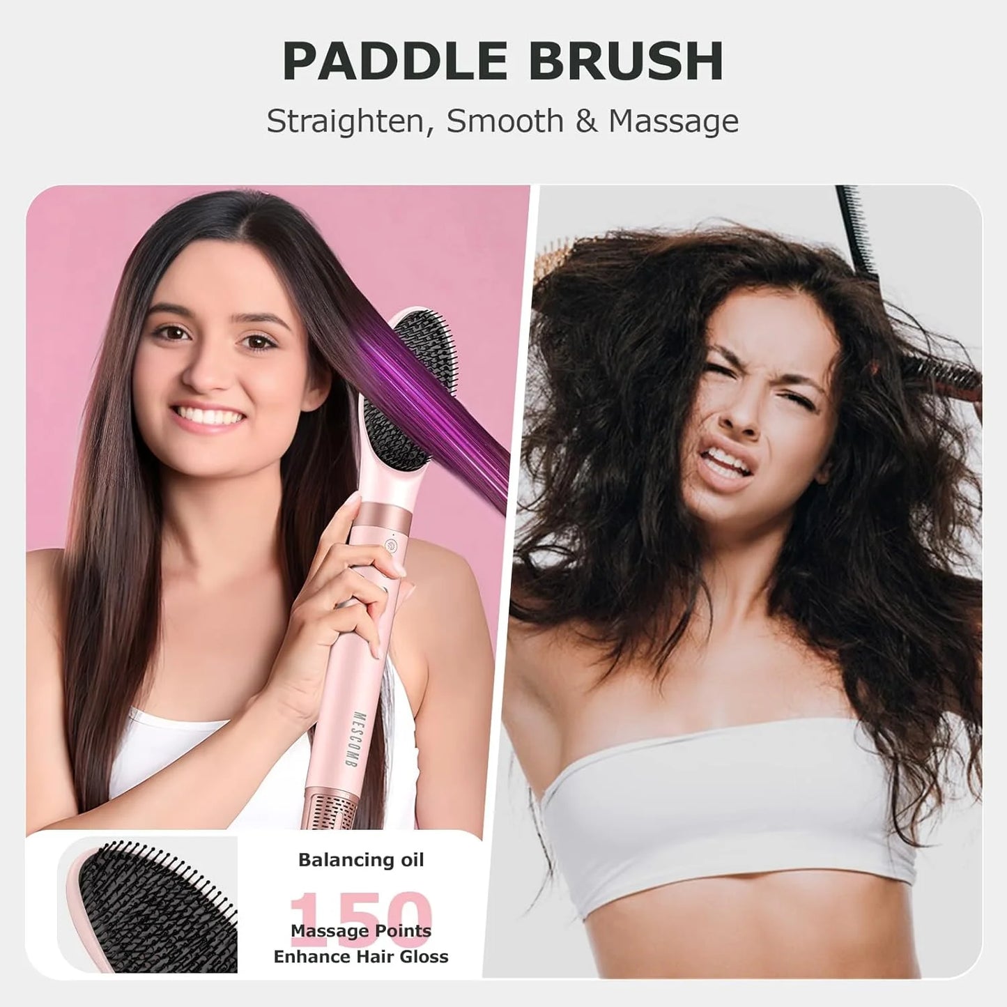 Mescomb5-in-1 High-Speed Hot Air Styler with Diffuser for Curly Hair, Pro New