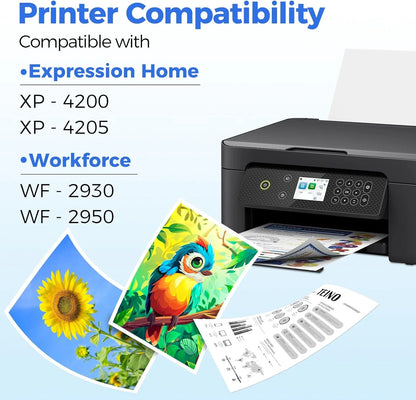 232XL Ink Cartridges Combo Pack for Epson WF-2930 WF-2950 XP-4200 4-Pack - NEW!