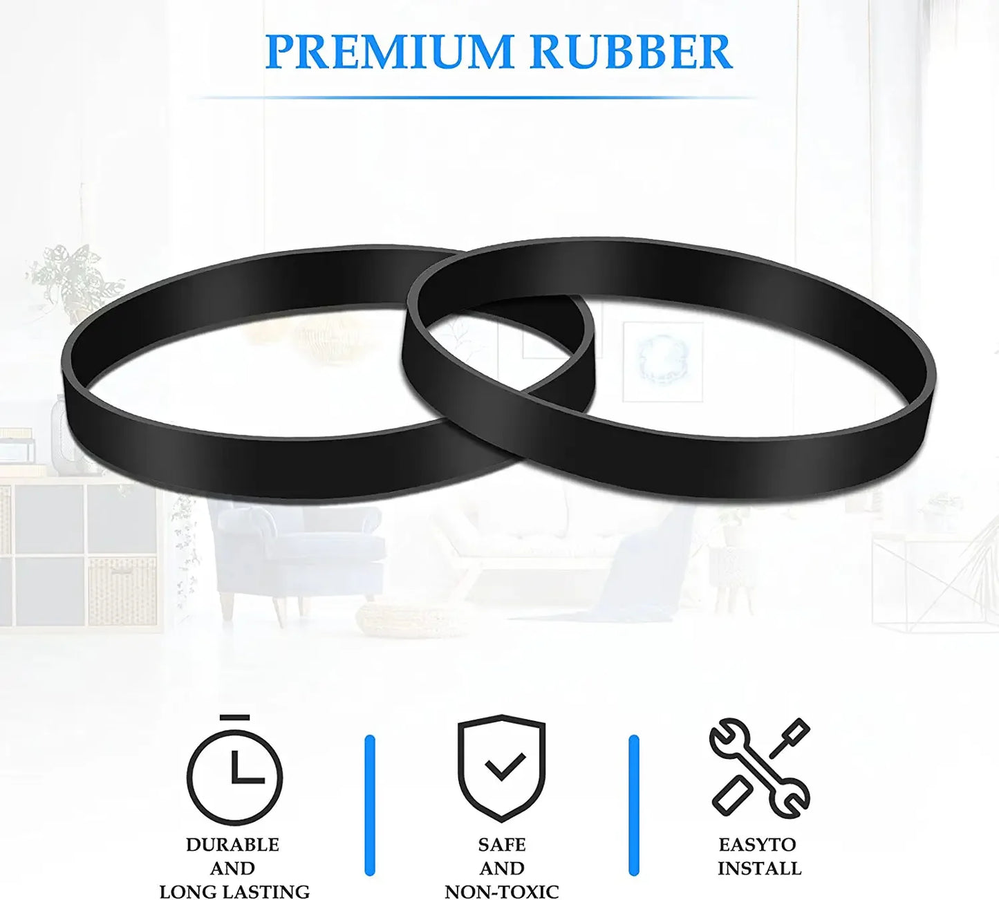 Bissell Vacuum Replacement Belt Style 7 9 10 12 14  P/N 3031120, 8 Belts - New