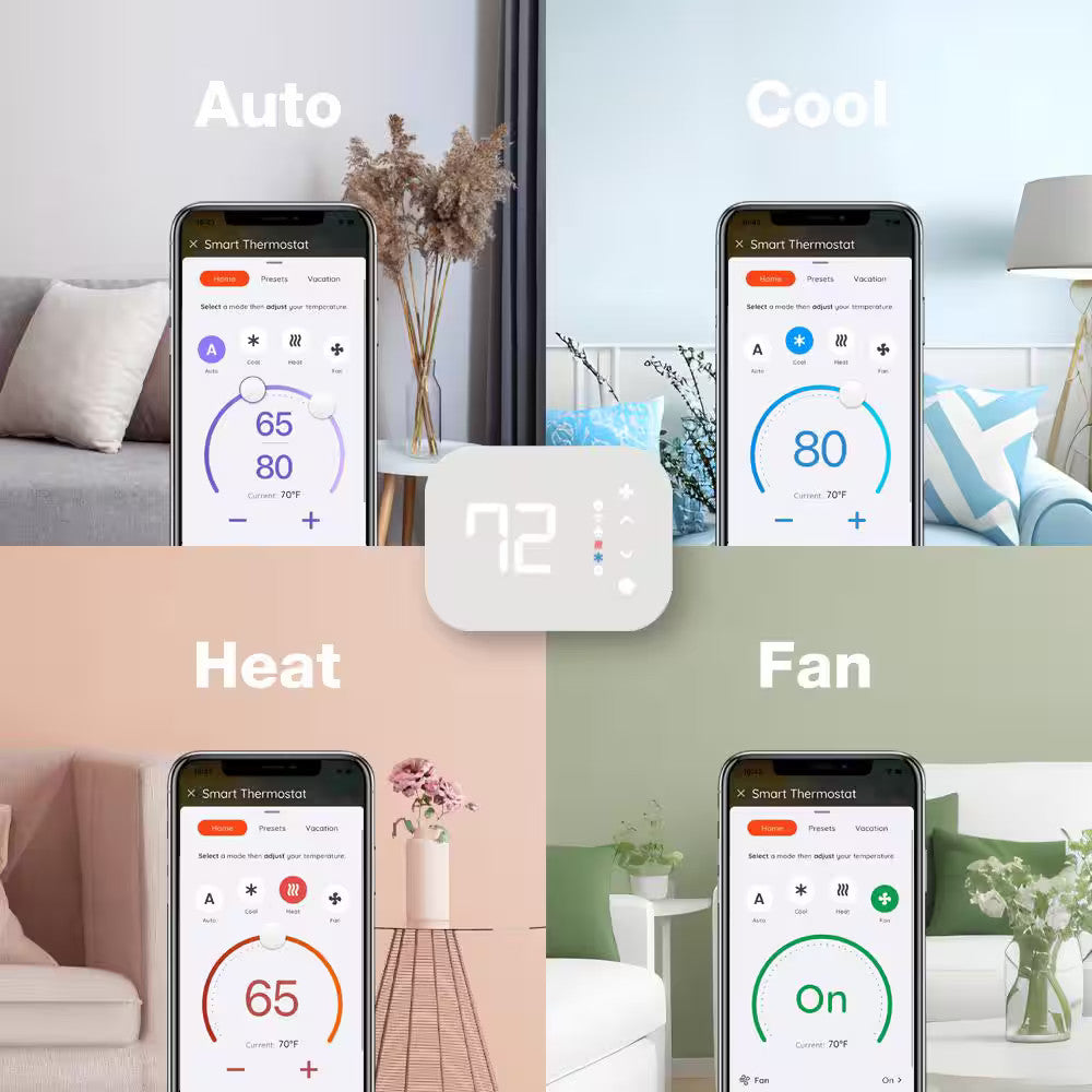 Commercial Electric (HTSA15CWB) Wi-Fi Smart Programmable WiFi Thermostat - New!