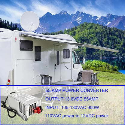 WF-9855-AD, 55 Amp RV Power Converter for RV Trailer Camper 9800 Series, New!