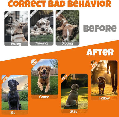Teendow T800 Pro Wireless Dog Fence System 4-in-1 Electric Collar w/ Bark - New!