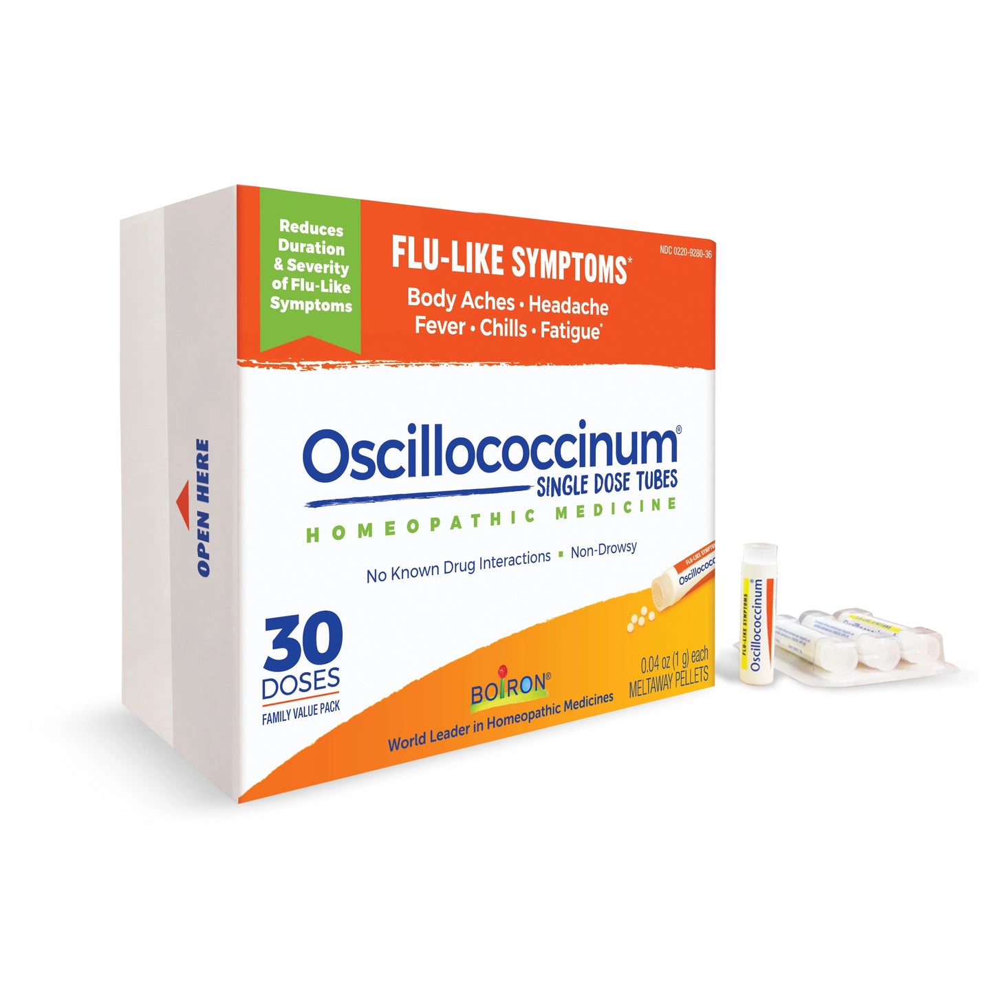 Boiron Oscillococcinum Homeo. Flu Medicine, 30 Doses Meltaway Pellets, Exp. 6/29
