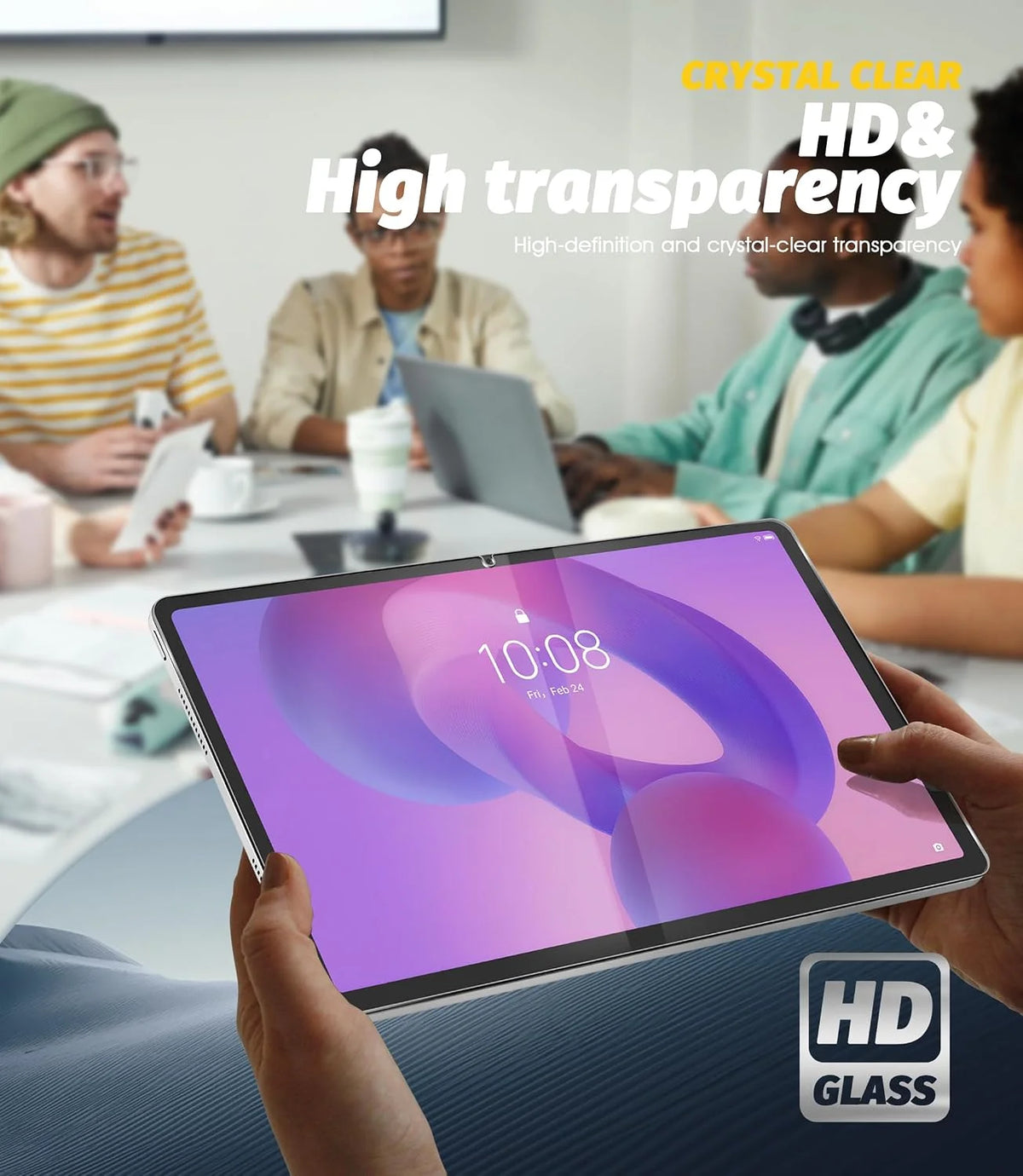 2 Pack Tempered Glass Screen Protector for Lenovo Idea Tab Plus K12 12.1" - NEW!