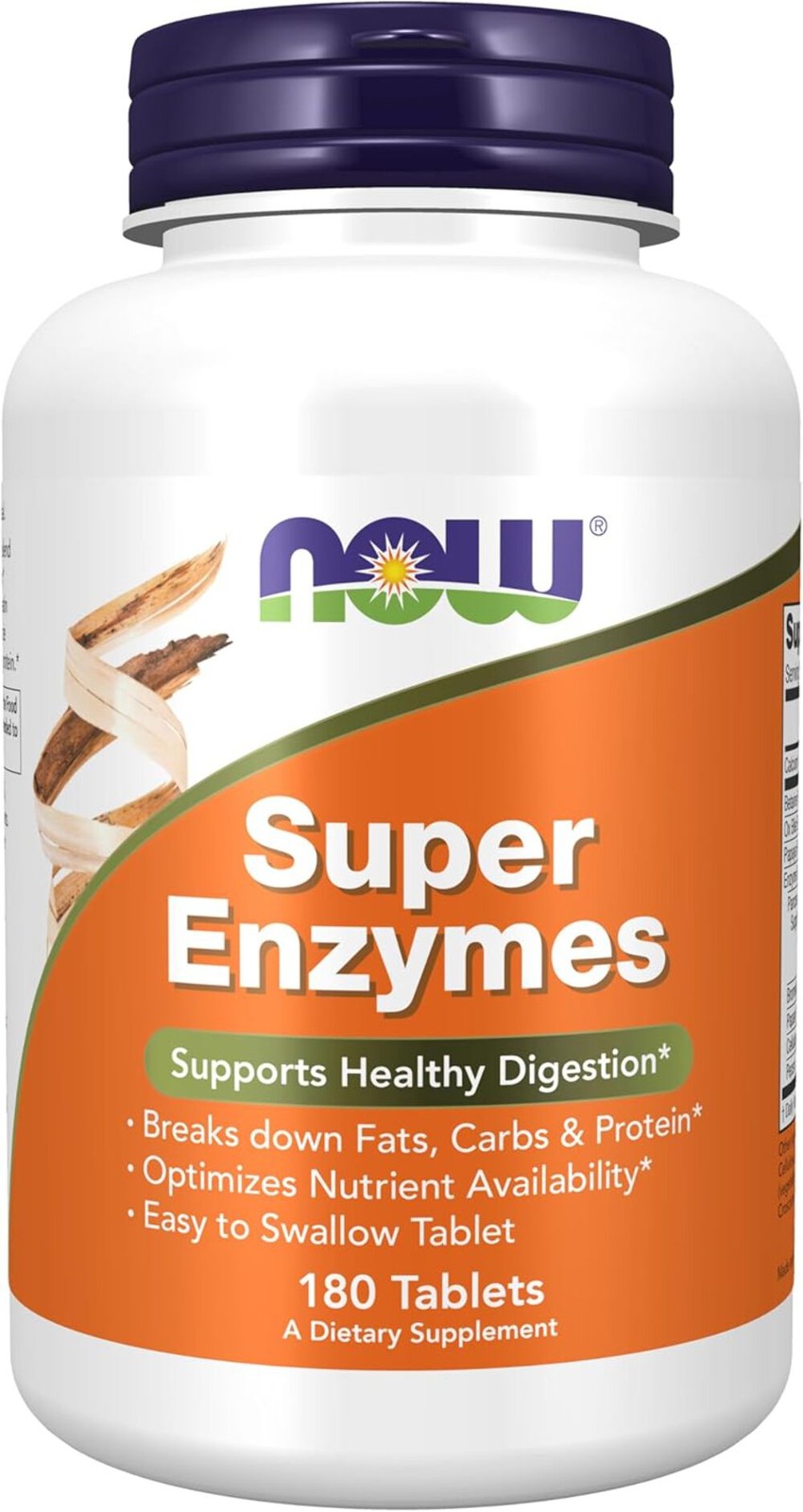 Now Foods Super Enzymes 180 Tabs for Healthy Digestion, Nutrient Support - Exp.11/2026