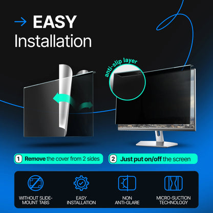 Vintez 21.6 Inch 16:10 Computer Privacy Screen Filter for Widescreen Monitors - NEW!