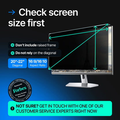 Vintez 21.6 Inch 16:10 Computer Privacy Screen Filter for Widescreen Monitors - NEW!