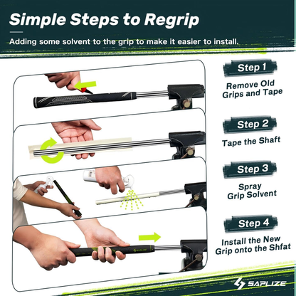 Golf Grips Set of 13 with Tape, Jumbo/Mid/Standard, Anti-Slip Rubber Grips - NEW!