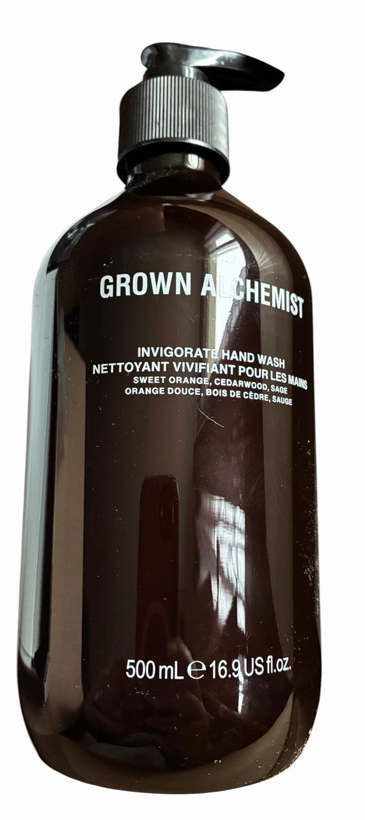 Grown Alchemist Invigorate Hand Wash 500ml Sweet Orange Cedarwood Sage - NEW!