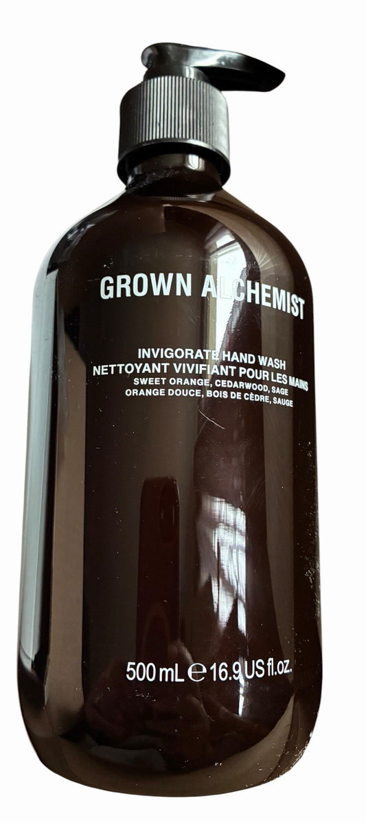 Grown Alchemist Invigorate Hand Wash 500ml Sweet Orange Cedarwood Sage - NEW!
