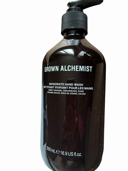 Grown Alchemist Invigorate Hand Wash 500ml Sweet Orange Cedarwood Sage - NEW!