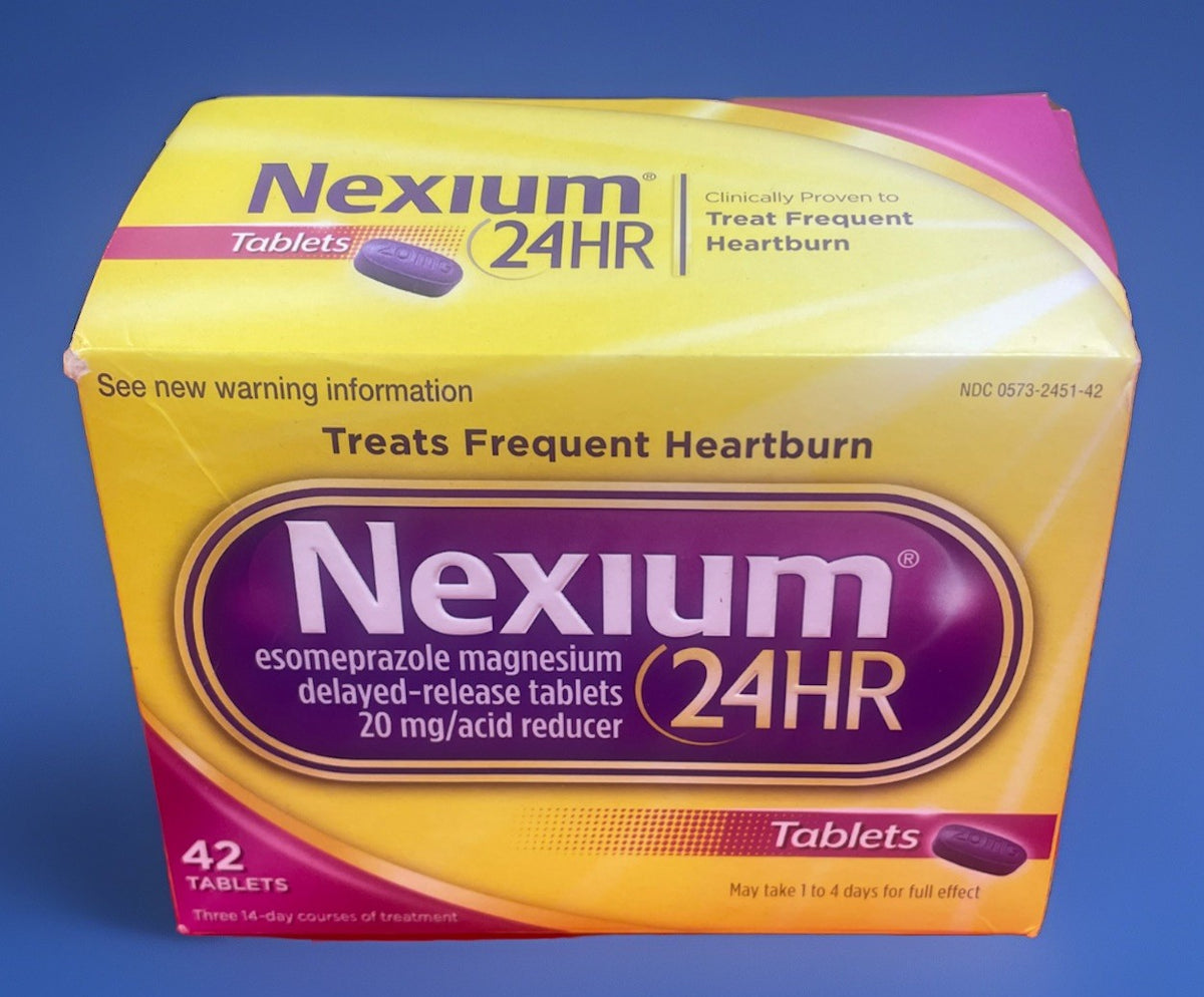 Nexium 24hr Acid Reducer Heartburn Relief 20mg 42 Tablets, Exp 02/29