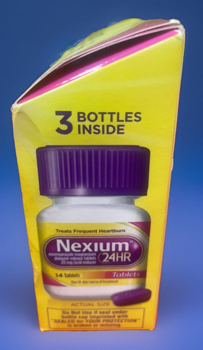 Nexium 24hr Acid Reducer Heartburn Relief 20mg 42 Tablets, Exp 02/29