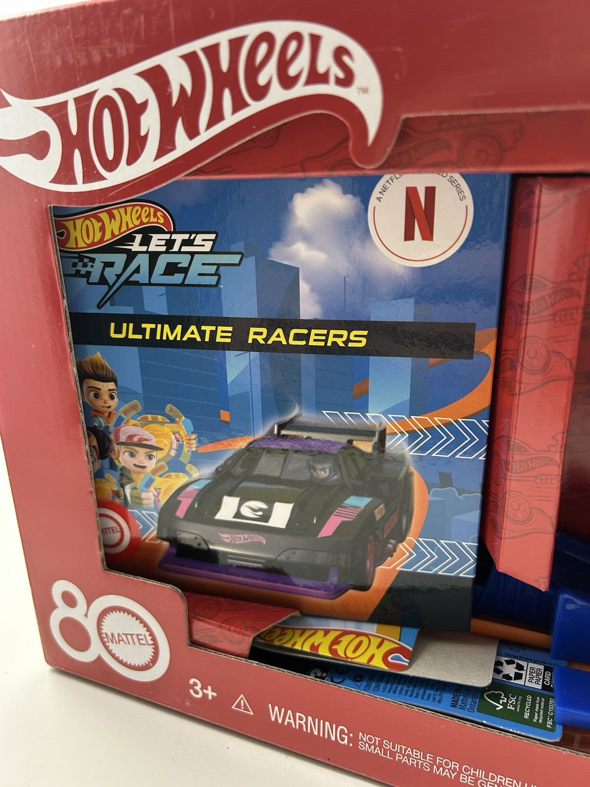 Hot Wheels Gift Set, Speed Snap Stunt Tracks, Vehicle, Launcher, & Book - New!
